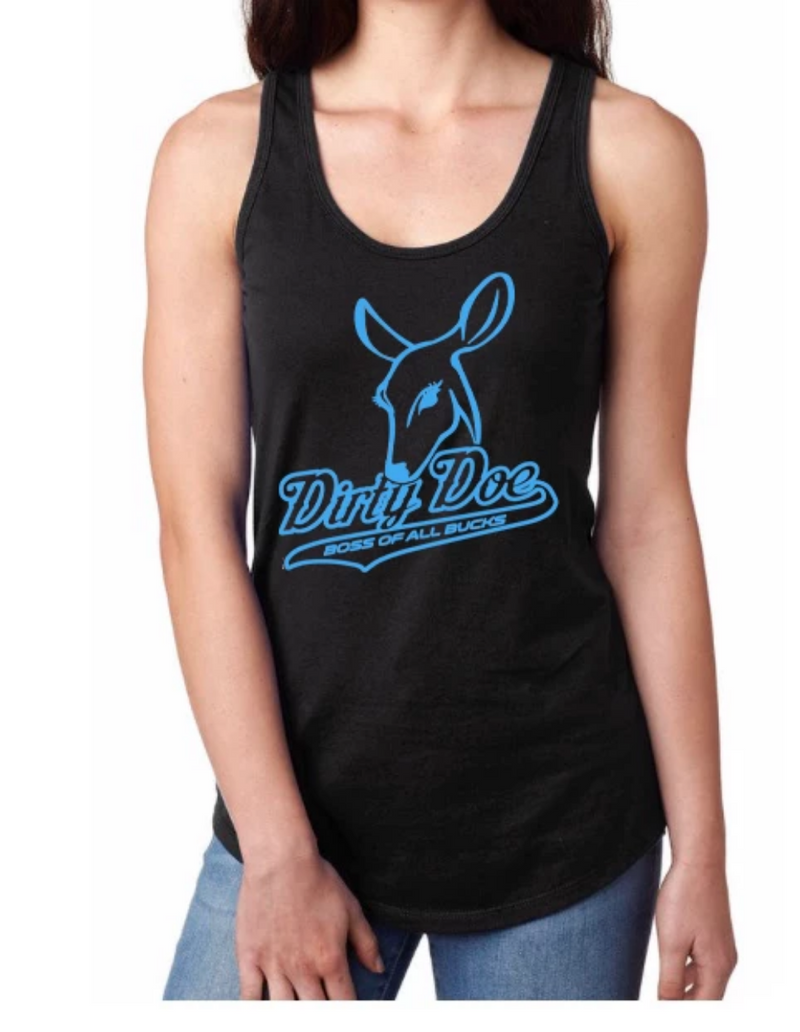 Dirty Doe Racer Back Tank Tops (assorted colors) - Dirty Doe & Buck Wild 