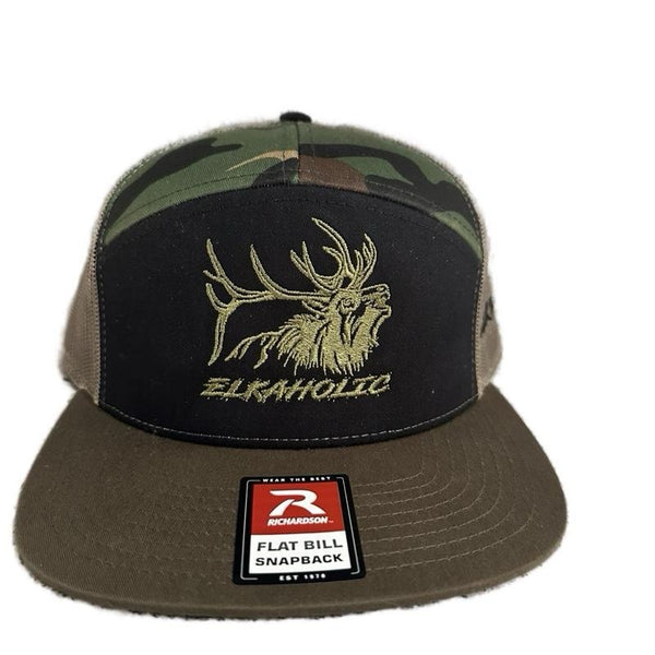 Elkaholic "ARMY" flatbill snapback hat