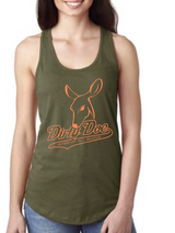 Dirty Doe Military Racer Back Tank Tops  (Assorted Logo Colors) - Dirty Doe & Buck Wild 