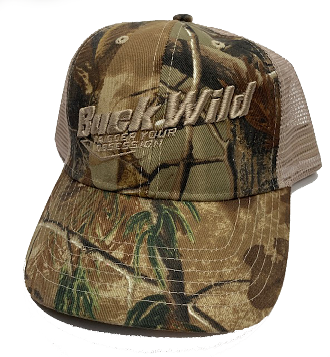 Buck Wild Camo with Tan Mesh Hat Velcro Adjustable – Dirty Doe & Buck Wild