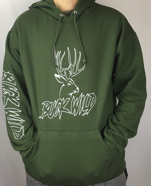 Buck Wild Army Green Hoodie - Dirty Doe & Buck Wild 