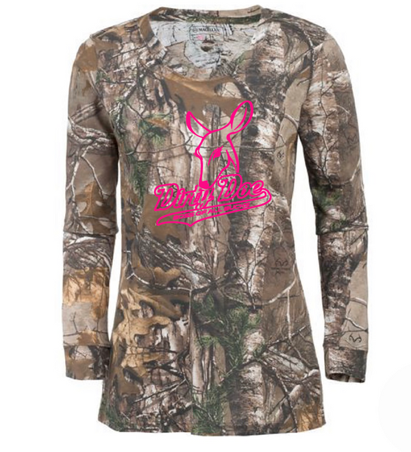 Dirty Doe Boss Of All bucks  Long Sleeve Camo Shirts - Dirty Doe & Buck Wild 