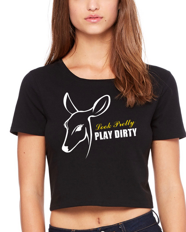 Look Pretty Play Dirty Crop Top - Dirty Doe & Buck Wild 