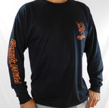 Buck Wild Long Sleeve Shirt Orange Logo - Dirty Doe & Buck Wild 