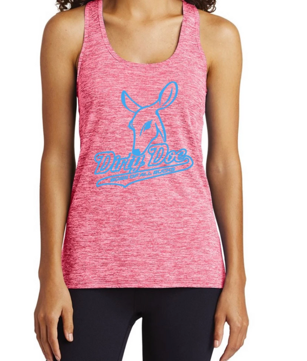 Dirty Doe SPORTS TEK Racer Back Tank Top - Dirty Doe & Buck Wild 