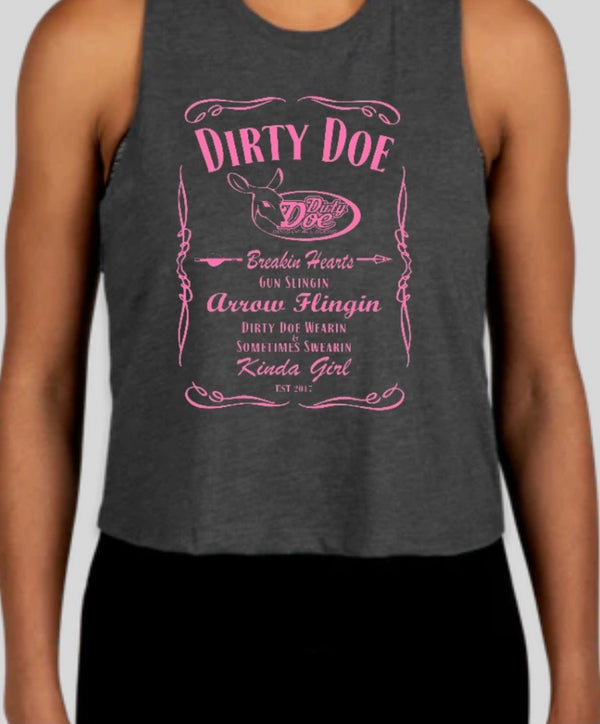 Dirty Doe “Breakin Hearts” Crop tank top - Dirty Doe & Buck Wild 