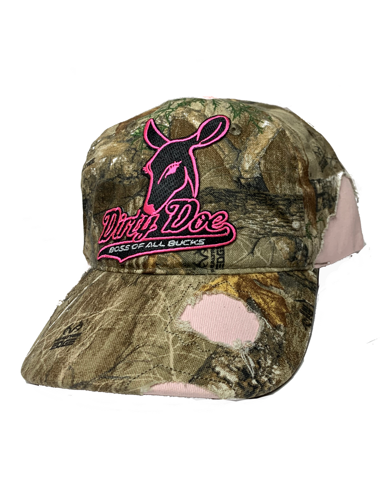 Dirty Doe “ Pink Frayed” Hat - Dirty Doe & Buck Wild 
