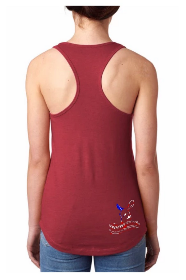 Dirty Doe Patriotic collection Racer Back Tank Top - Dirty Doe & Buck Wild 