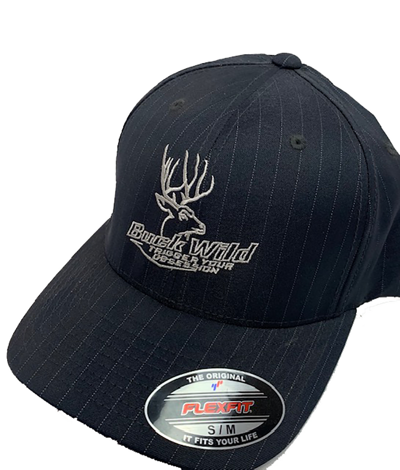 Buck Wild Pin Stripe Flex Fit Hat - Dirty Doe & Buck Wild 