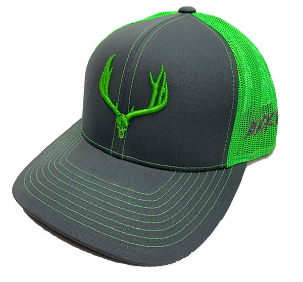 Buck Wild Neon Green Snap Back Hat - Dirty Doe & Buck Wild 