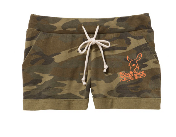 Dirty Doe & Buckwild Camo Lounge Shorts ON SALE - Dirty Doe & Buck Wild 