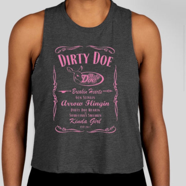 Dirty Doe “Breakin Hearts” Crop tank top - Dirty Doe & Buck Wild 