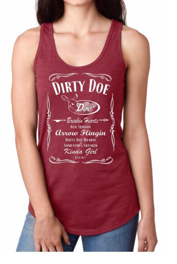 Dirty Doe Breakin Hearts Racer Back Tank Top - Dirty Doe & Buck Wild 